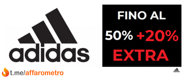 Adidas fino al 50% + 20% EXTRA tramite App » Pepper.it