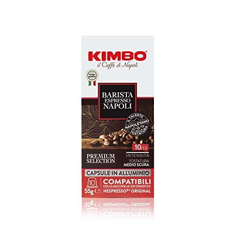 Kimbo Barista Espresso Napoli [100 Capsule, Intensità: 10/13]