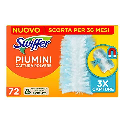 Swiffer Duster Piumini Catturapolvere - 72 Pezzi, Maxi Formato