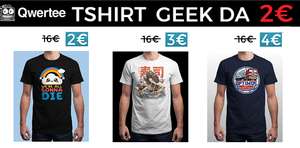 Qwertee - T-Shirt Geek a partire da 2€