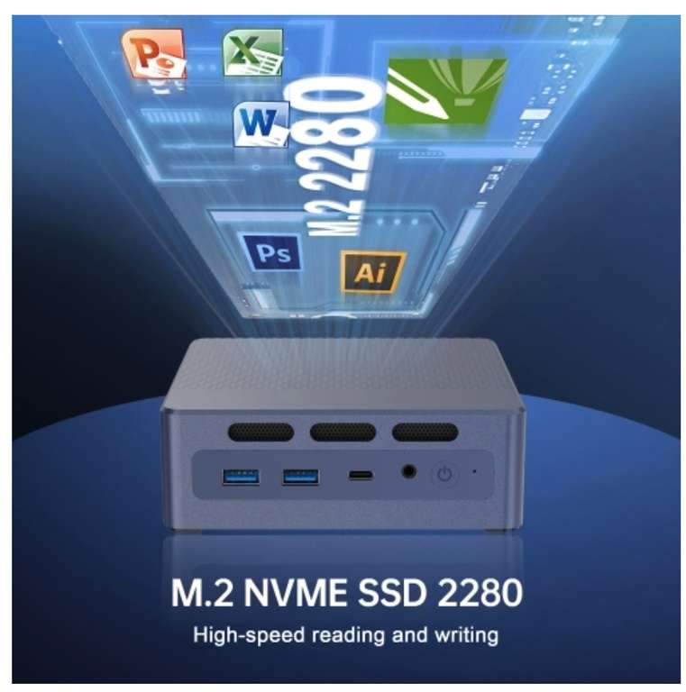 Mini PC Desktop GXMO N9: Intel ADL-N N95 [8GB/256GB LPDDR5]
