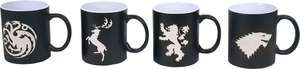 Game of Thrones: set di 4 tazze con emblemi delle casate (GoT, HotD) [320 ml]