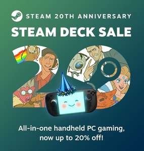 Steam Deck in saldo su Steam! Risparmia fino al 20%