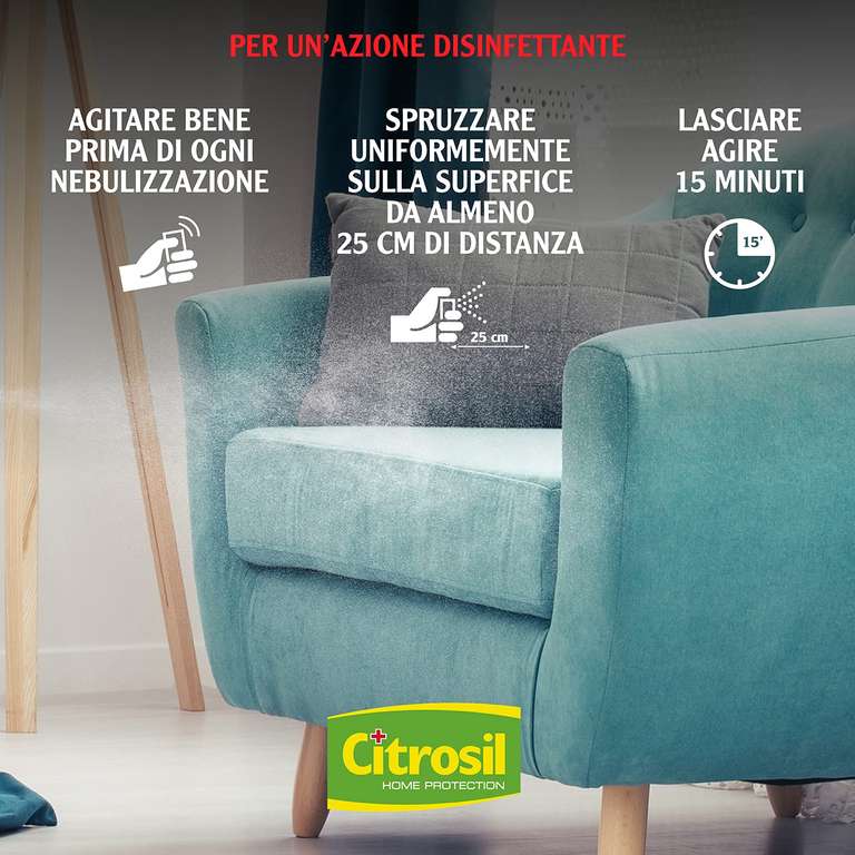 Citrosil Home Protection | Spray Disinfettante Agrumi (12 x 300 ml)