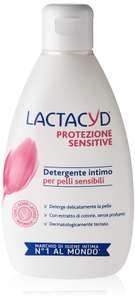 6x300ml Lactacyd Protezione Sensitive, Gel Detergente Intimo per Pelli Sensibili