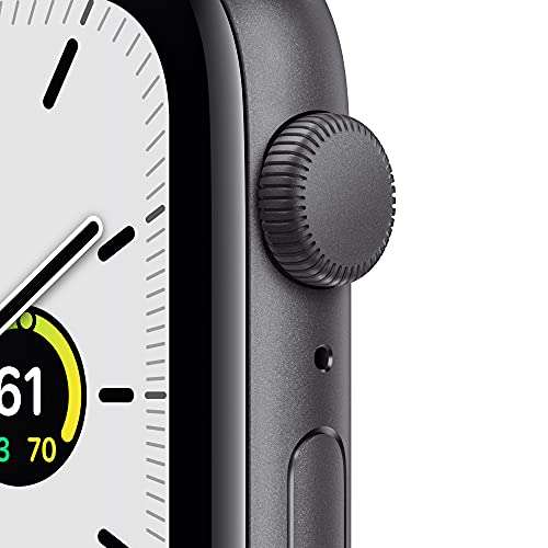 Apple Watch SE 2021 in alluminio grigio siderale con Cinturino Sport color mezzanotte [GPS 44 mm]