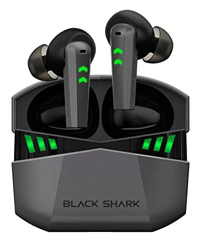 Black Shark Lucifer T2 - Cuffie Bluetooth [latenza 45ms, IPX5, BT 5.2, 4 microfoni]