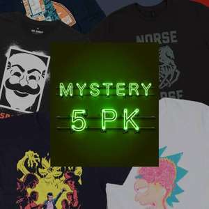 Zavvi - Pack da 5 T-Shirt Mistery Geek per bambini