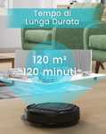 LEFANT Robot Aspirapolvere 2200Pa | Stazione di ricarica (Wi-Fi/App/Alexa, 120 Minuti)