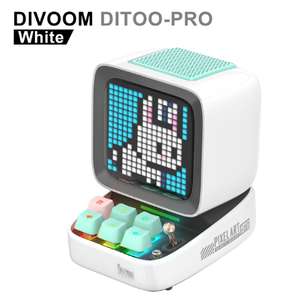 Divoom Ditoo PRO: speaker radiosveglia Bluetooth multi-funzione con Pixel Art personalizzabile (5 colori disponibili)