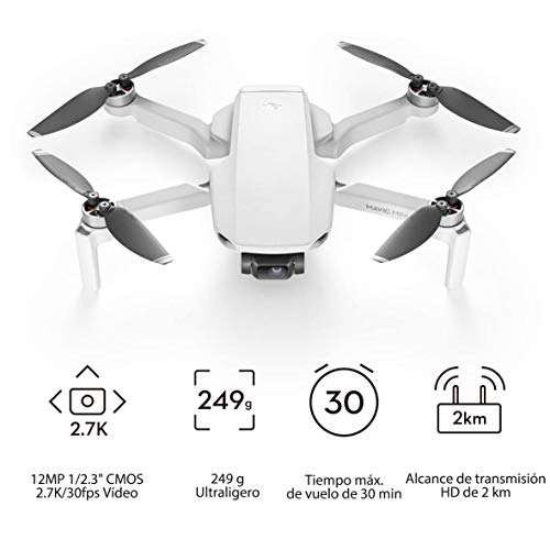 DJI Mavic Mini Drone Leggero e Portatile [ Batteria 30 min ]