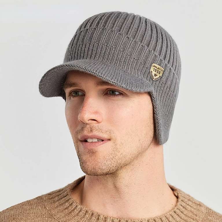 Cappello lavorato a maglia invernale da uomo