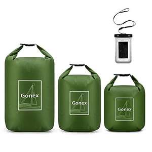 Gonex, Set di borse a sacco impermeabili 4, 8 e 12 litri