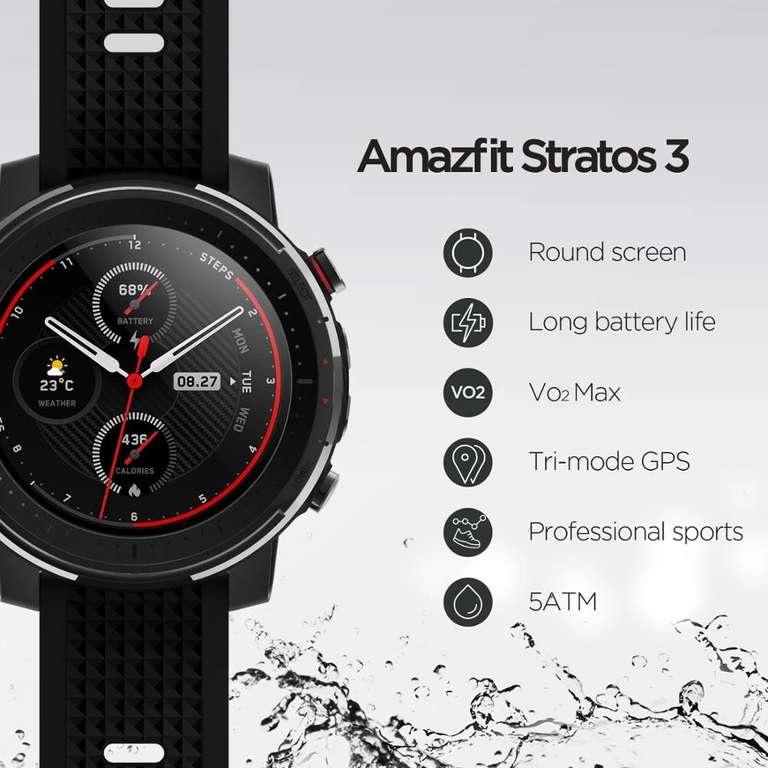 Amazfit Stratos 3 Smartwatch GPS