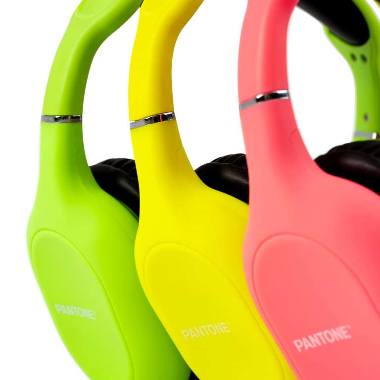 Cuffie Bluetooth Over-Ear Celly Pantone - Wireless, porta Type-C e Jack 3.5mm, Giallo