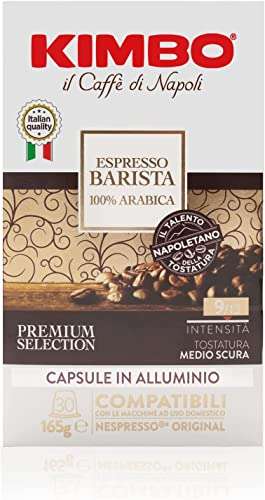 Kimbo Espresso Barista - Caffè 100% Arabica [Capsule Nespresso - Confezione da 30]