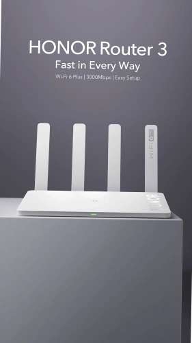 HONOR Router 3 Wi-Fi 6+ Dual Core 3000M Porta Gibabit [2.4GHz, 5G]