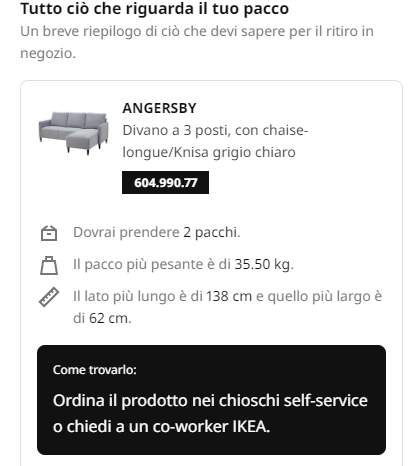 ANGERSBY divano a 3 posti, Knisa grigio chiaro - IKEA Italia