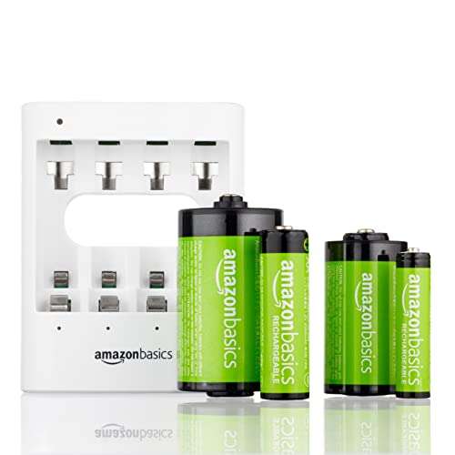 Amazon Basics - Batterie AA ricaricabili pre-caricate [confezione da 16]