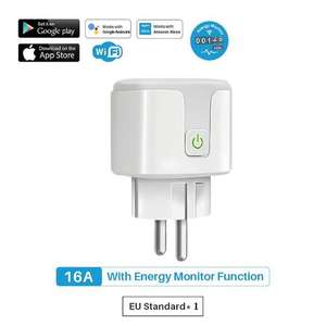 Tuya WiFi Smart Plug 16A o 20A [temporizzazione, controllo vocale, monitoraggio energia]