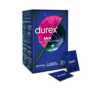 Durex Performance Mix, Preservativi Retard e Sync | ritardanti per lui e stimolanti per lei (24 profilattici)