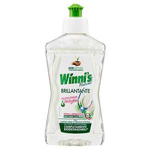 Winni's - Additivo Brillantante Lavastoviglie Ipoallergenico, con Aceto Naturale Biologico, 250 ml [Minimo 3]