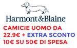 Saldi Privati Harmont & Blaine Uomo Camicie da 21.9€ + (codice sconto di 10€ alla soglia dei 50€)