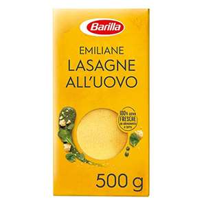 Barilla Pasta all' Uovo le Emiliane Lasagne Classiche, 500g [Minimo 4]