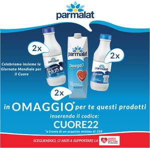 Parmalat - 6 bottiglie di latte da 1 Litro Gratis [Con una spesa minima di 25]