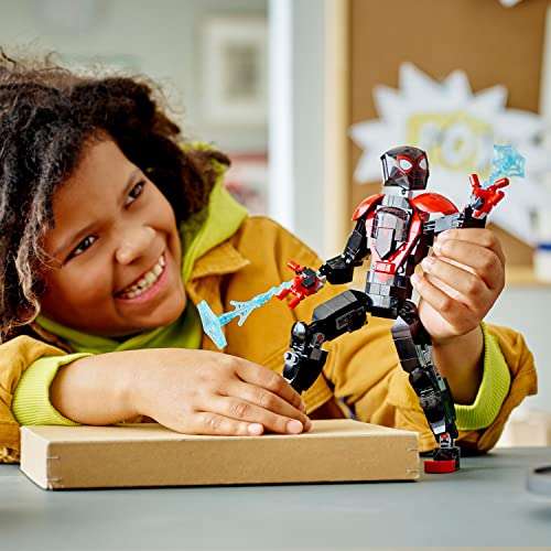 LEGO 76225 Marvel Personaggio di Miles Morales - [Action Figure di Spider-Man Snodabile]
