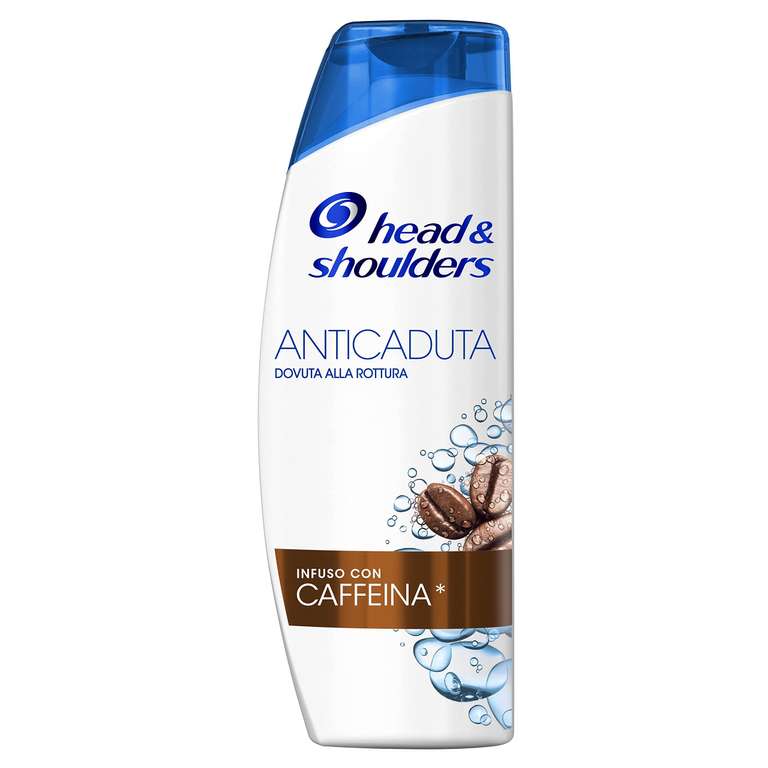 Head & Shoulders Shampoo Antiforfora Anticaduta Con Caffeina 225ml Formato Convenienza X6