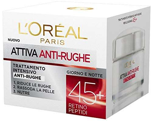 Crema Viso Donna Antirughe Intensiva Giorno 50ml - L'Oréal Paris (1 pezzo)