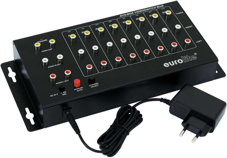 Eurolite AVS-802 Video Switch 8 in 2