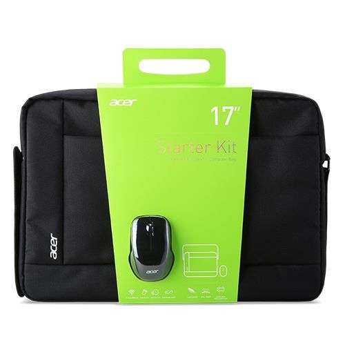 Acer - Bundle borsa per laptop + mouse [Fino a 17", mouse ottico]