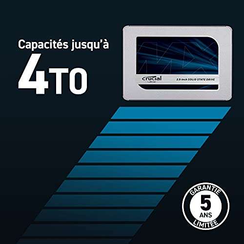 Crucial - SSD 1TB [MX500, 510/560 MB/s ]