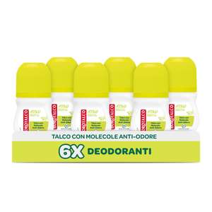 Deodorante Roll-On Borotalco Attivo Giallo | Cedro e Lime, Unisex(6x50ml)