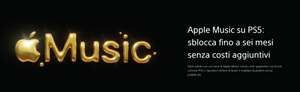 [Ps5 UTENTI Nuovi abbonamenti] Apple Music fino a 6 mesi gratis senza costi