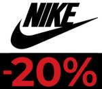 Nike - 20% EXTRA sconto su tutto il sito ufficiale