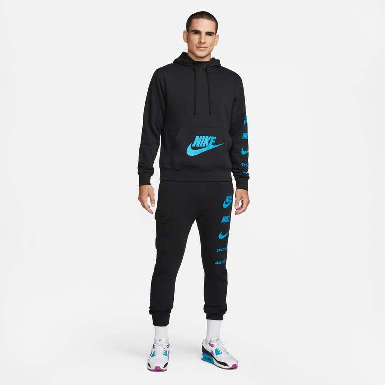 Nike Felpa con Cappuccio | Sportswear Standard Issue (cotone, nero)