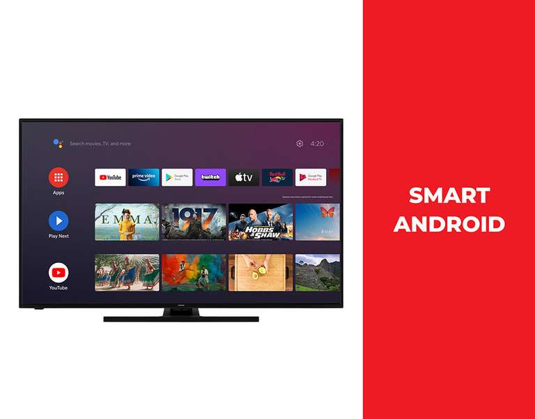 Hitachi Smart TV [55", 4K UHD, Android, HDR10]