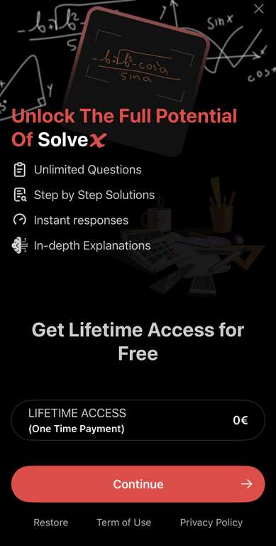 [iOS] SolveX - Ai homework helper Gratis