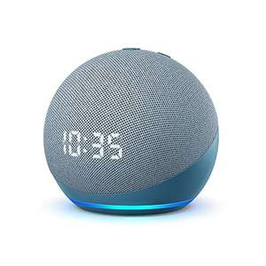2x Echo Dot (4ª generazione) - Altoparlante intelligente con orologio e Alexa