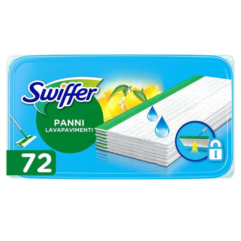 Swiffer Lavapavimenti Wet: 72 Panni Umidi per Pulizia Igienica