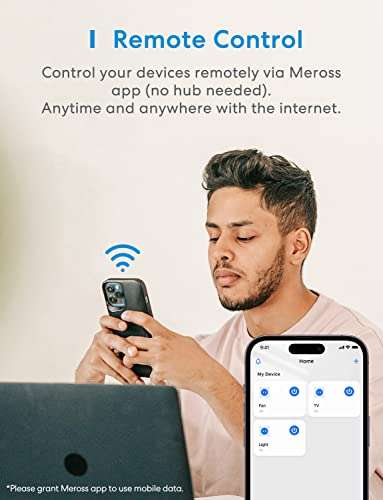 Presa Smart Meross con monitoraggio energia: kit da 2 in PROMO