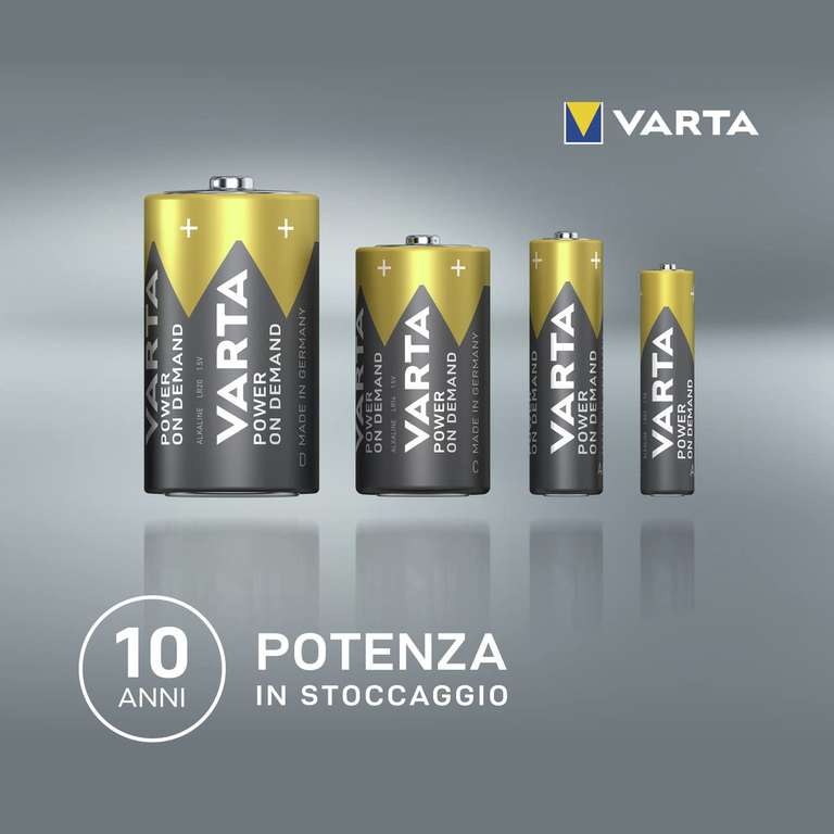 Batterie Alcaline AAA Varta Power on Demand - Pacco Scorta da 20 Pezzi