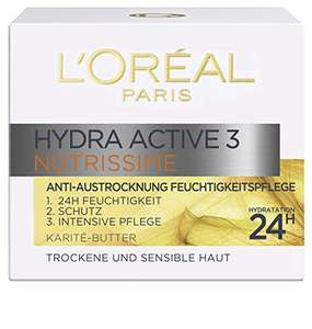L'Oréal Paris Crema Viso Hydra Active 3 Nutris | Idratazione Intensa, 50ml