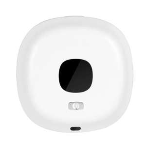 Dispenser Automatico per Sapone in Schiuma a Parete | Con Display LED e Sensore Touchless (bianco)