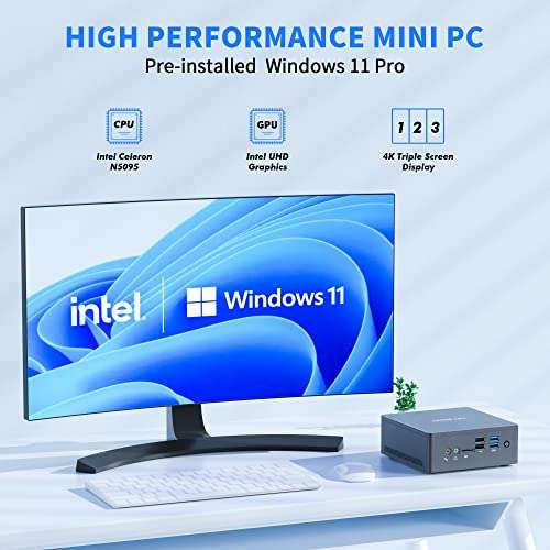 AEROFARA Mini PC Windows 11 Pro 16GB DDR4 512GB 30% Off con coupon