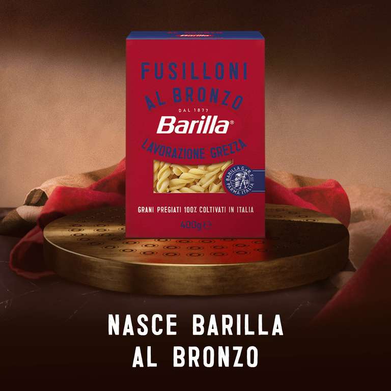 Pasta Barilla | Fusilloni al Bronzo 100% Grano Italiano (400g, ordine minimo 4)