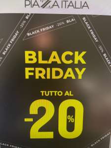 Piazza Italia -black friday - 20%